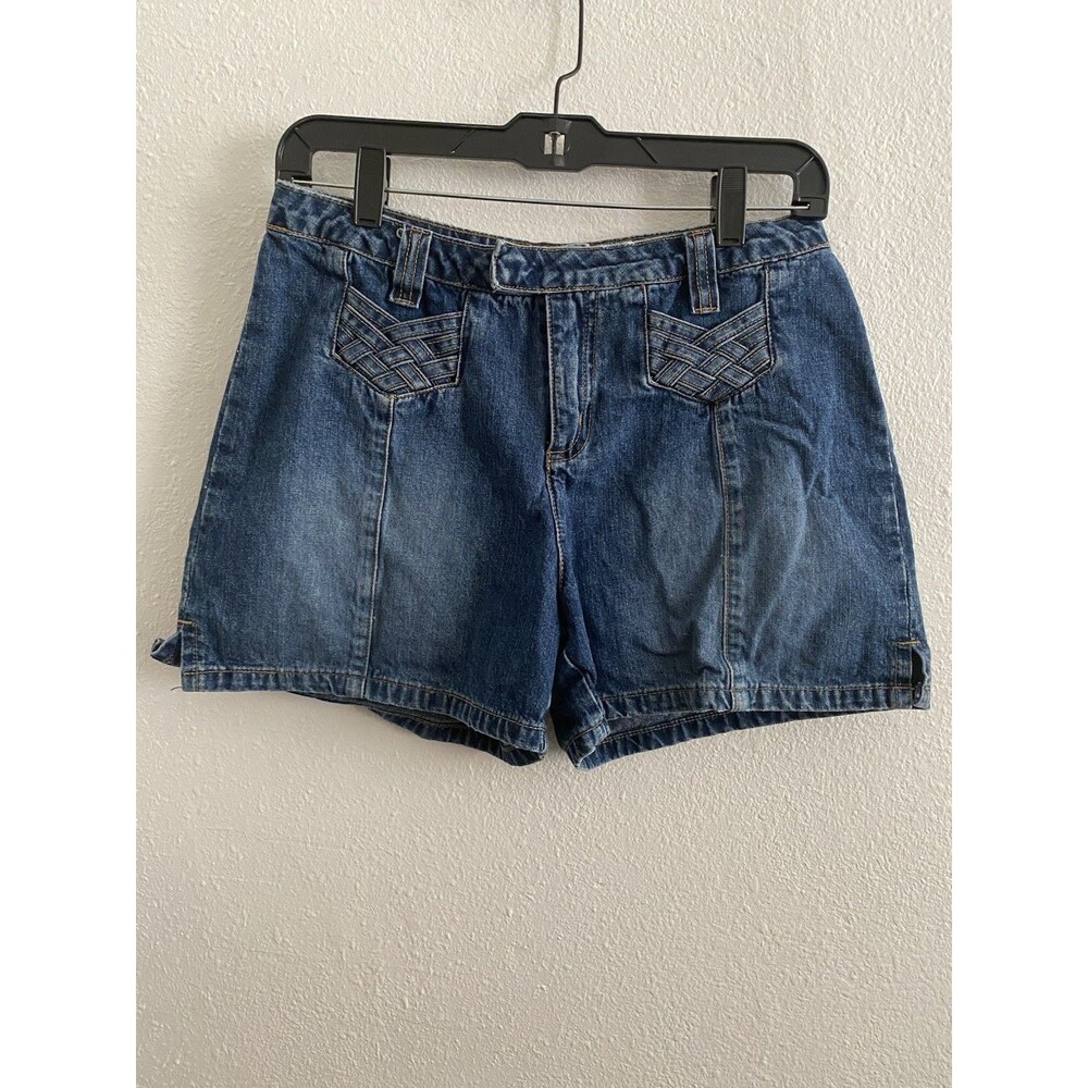 Carolina Blues Y2K Blue Denim Shorts Sz 6 Real 90’s Y2K